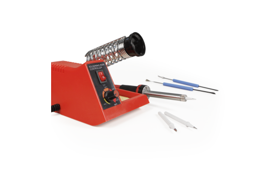 McPower MLS-58 - Soldeerstation met regelbare temperatuur - Starter Set met tools en extra soldeerpunten - 150~480 °C - 58 Watt - Geschikt voor loodvrij solderen!