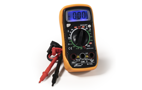 McPower M-703L Digitale Multimeter - 19 Meetbereiken - Datahold-functie - Backlight
