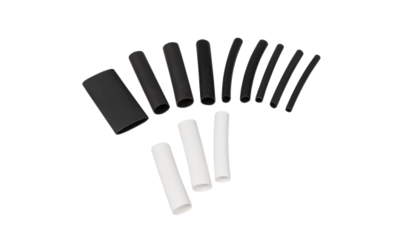 Krimpkous assortiment - Lijmvoering - Waterdicht - Marine toepassingen - 300 delig - 45mm - Zwart/Wit