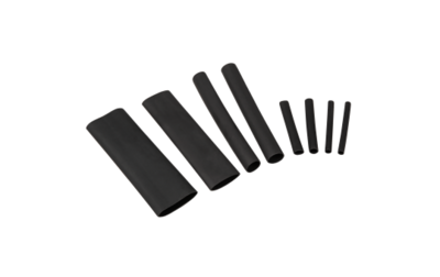 Krimpkous assortiment - Lijmvoering - Waterdicht - Marine toepassingen - 142 delig - Zwart