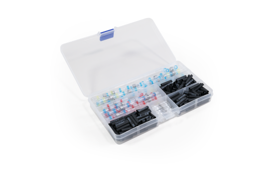 Soldeerhulzen en krimpkousen assortimentsbox - 300 stuks