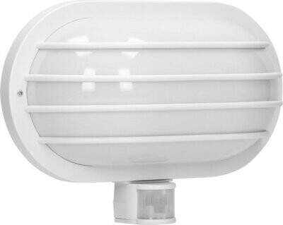 Muurlamp IP44  Bewegingsmelder 60W-1600 lm -E27 Wit