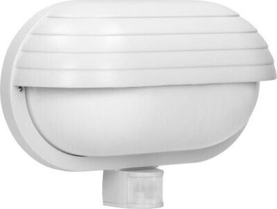 Muurlamp IP44  Bewegingsmelder 60W-1600 lm -E27 Wit