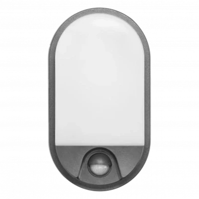 Wandlamp IP54 Bewegingsmelder 4000K - 800lm 10W Antraciet
