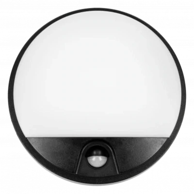 Buitenlamp IP54 Bewegingsmelder 4000K - 1100lm 15W Zwart