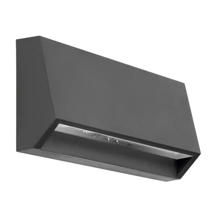 Muurlicht IP65 4000K - 60 lm - 3W/230V  Antraciet
