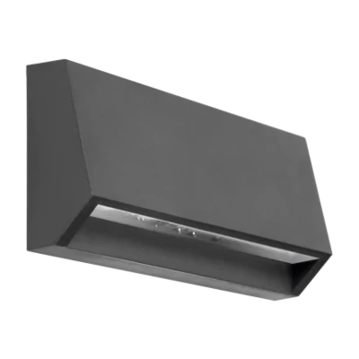 Muurlicht IP65 4000K - 60 lm - 3W/230V  Antraciet