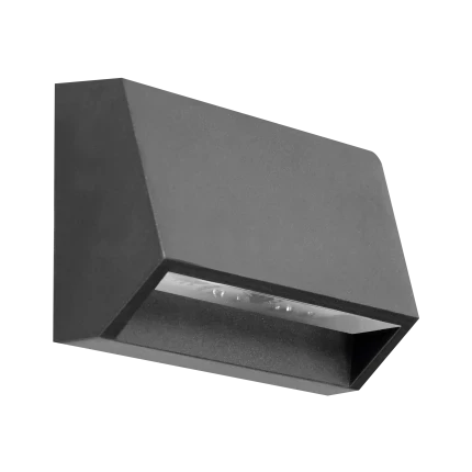 Muurlicht IP65 4000K - 60 lm - 1.5W/230V  Antraciet