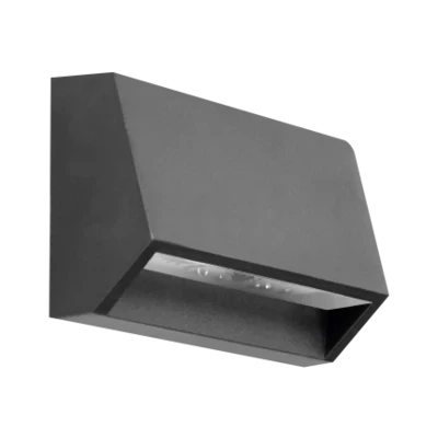 Muurlicht IP65 4000K - 60 lm - 1.5W/230V  Antraciet