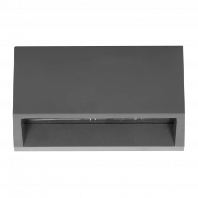 Muurlicht IP65 4000K - 60 lm - 1.5W/230V  Antraciet