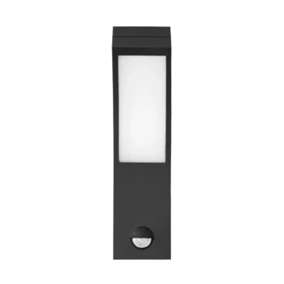 Tuinlamp IP54 Bewegingsmelder 4000K - 800lm 10W Zwart