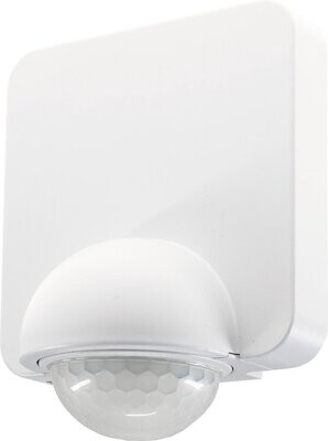 PIR bewegingssensor binnen en buiten IP65 - Bewegingsmelder opbouw muur - Motion sensor 360° - Doorgangsmelder tot 600 W - Zwart