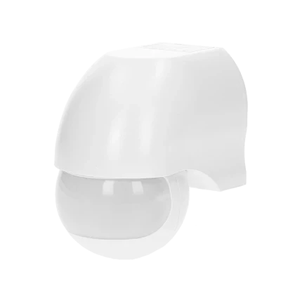 Bewegingsmelder - 180 ° Detectie - IP44 - Wit