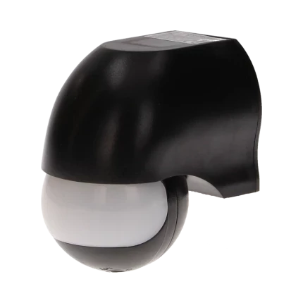 Bewegingsmelder - 180 ° Detectie - IP44 - Zwart
