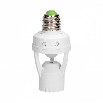 E27 Lamphouder bewegingsmelder - IP20 - 360 ° Detectie