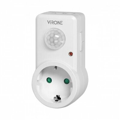 Doorvoerstekker bewegingsmelder - IP20 - 120 ° Detectie