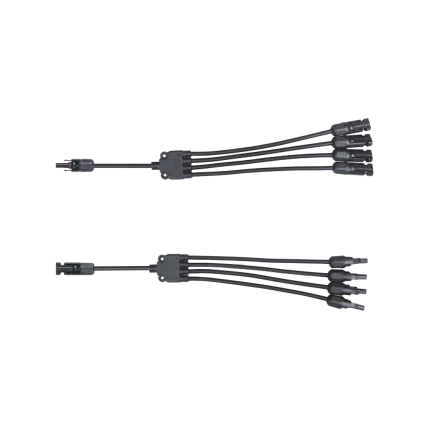 MC4 Y Splitter - Voor zonnepanelen - Set 1x FFFF-M + 1x MMMM-F
