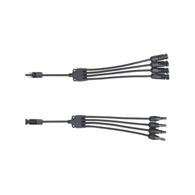 MC4 Y Splitter - Voor zonnepanelen - Set 1x FFFF-M + 1x MMMM-F