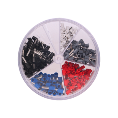 Geïsoleerde adereind-hulzen - Assortimentsdoos - 400 Stuks