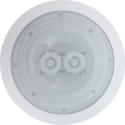e-audio ronde plafondluidspreker met dubbele offset-tweeters