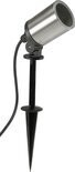 Tuinlamp staand - Staande lamp IP44 - Vloerlamp met GU10 -Buiten lamp staand met randaarde - Zilver