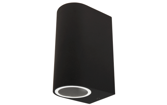Muurlamp 2x GU10 IP44 -  Zwart