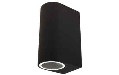 Muurlamp 2x GU10 IP44 -  Zwart