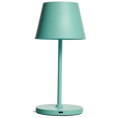Oplaadbare LED Tafellamp - Dimbaar - 100Lm - Turquoise 25CM