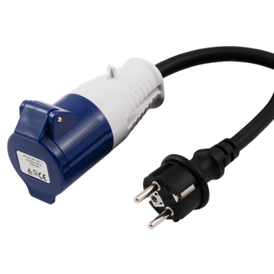 -0.35 Meter- CEE-(M)SCHUKO VerloopKabel 3x2,5 mm²