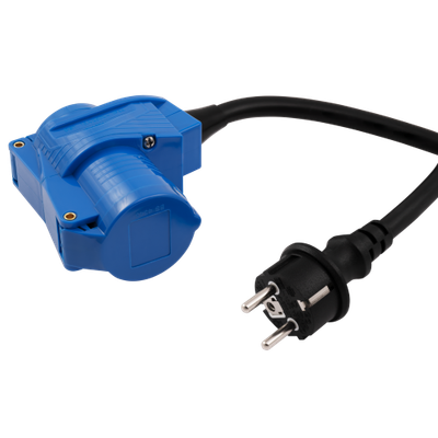 CEE>SCHUKO adapter - 1,5m kabel - 3x2.5mm 230V - 16A