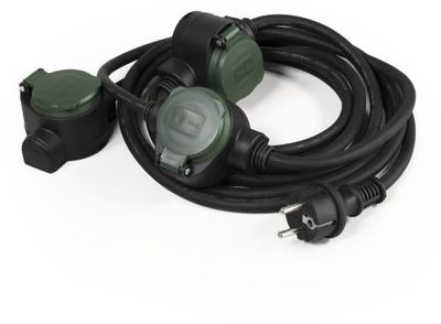 -10 meter- (5 M+ 2,5 M + 2,5 M) - Verlengkabel - 3x1,5 mm²