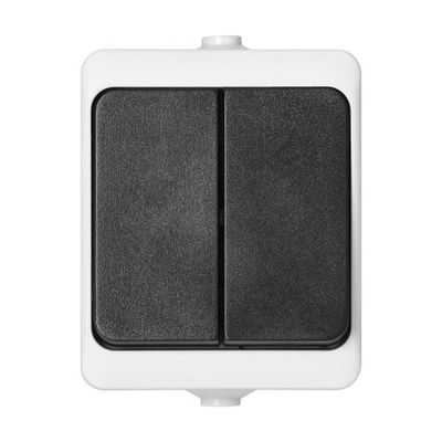Opbouw  IP54 Serieschakelaar - Lichtschakelaar - Wit/Antraciet