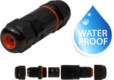 Waterdicht - IP68 - 230Vac, 16A - Stekker 3-polig - Max. 1,5mm²