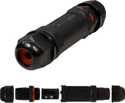 Waterdicht - IP68 - 250Vac, 16A - Stekker 3-polig - Max. 2,5mm²
