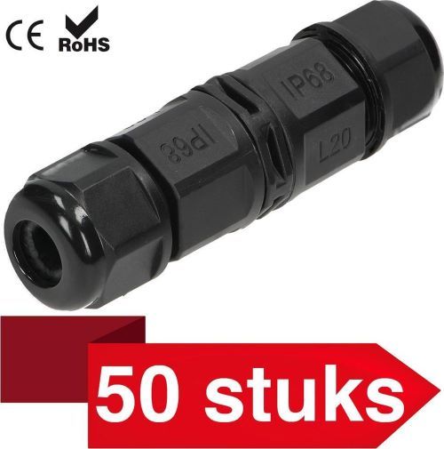 50 Stuks Waterdicht IP68 - 450Vac, 25A Max. - Stekker 3-polig - Max. 4.0mm²