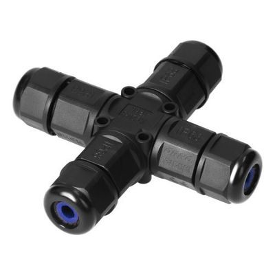 X-Splitter - IP68 450Vac, 25A Max. - Stekker 3-polig - Max. 4.0mm²