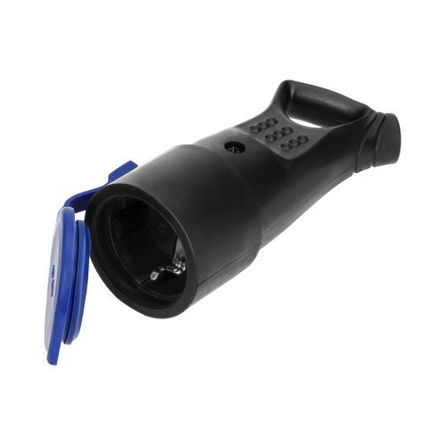 Contrastekker Met Klep - Rubber - IP44 Afdichting en oog