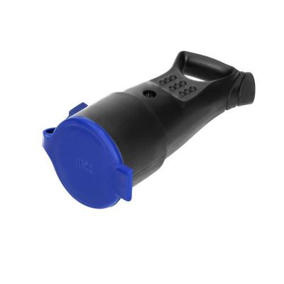 Contrastekker Met Klep - Rubber - IP44 Afdichting en oog