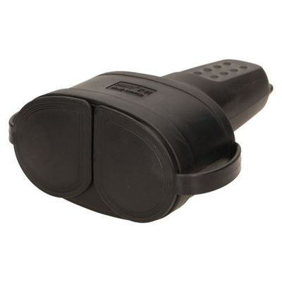 Dubbele contrastekker Rubber - IP44 Afdichting