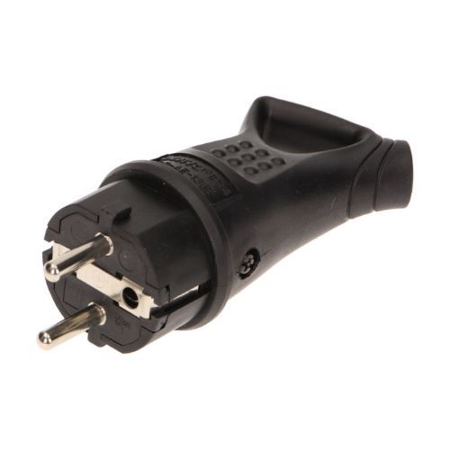 Stroomstekker Rubber - IP44 Afdichting en oog