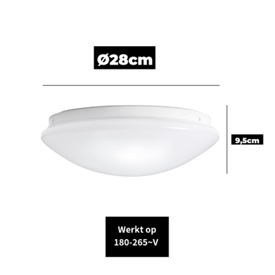 Plafondlamp led geschikt - Lampenkap voor lamp - Lamp plafond slaapkamer - Binnenlamp IP20 - Wit