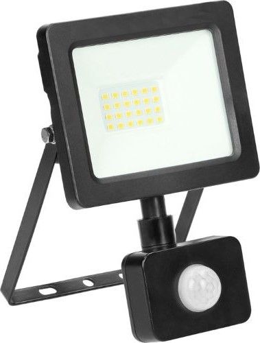 LED - IP44 20W Bewegingsmelder 4000K -1500 lm Zwart