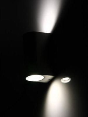 LED Wandspot up/down-verlichting IP44   2xGU10 35W RVS