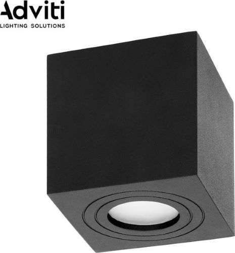Muurlamp 1x GU10 IP54 - Zwart