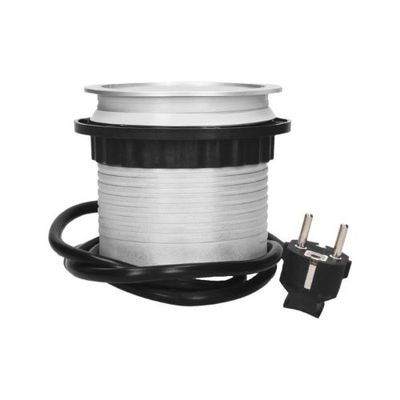 4 stopcontacten, 1.4 meter kabel Zilver