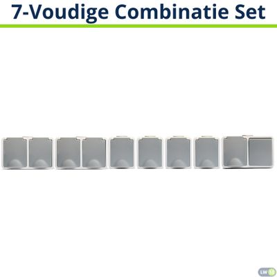 -Set van 7- 2Dubbel WCD + 4Enkel WCD + 1Dubbel combiH