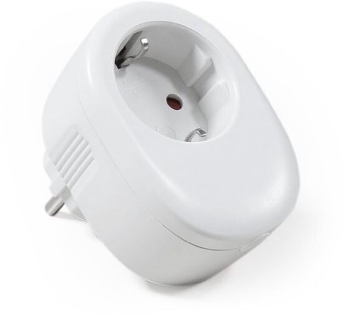 WiFi - Doorvoerstekker 1x Schuko Randaarde Wit