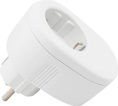 WiFi - Doorvoerstekker 1x Schuko Randaarde Wit