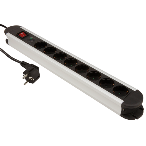 8x stopcontacten overspannings-beveiliging Aan/uit-knop 1.4meter kabel