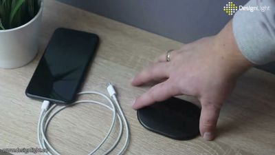 Design Light Slidebox - 1 stopcontact - USB A & C - Ø 60mm met 1.9 meter kabel - Zwart